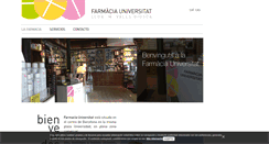 Desktop Screenshot of farmaciauniversitat.com